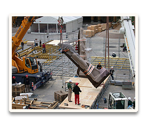 Montage d'exposition à Paris